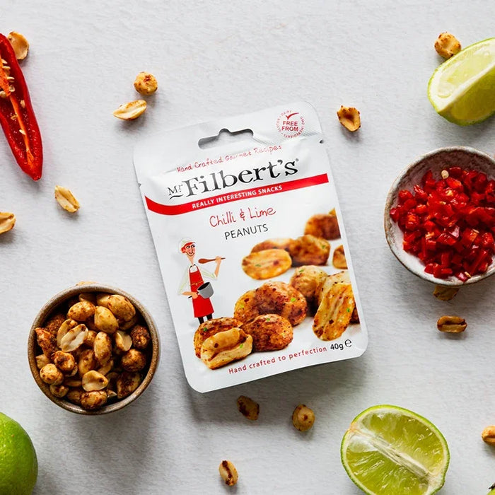 Mr Filberts - Chilli & Lime Peanuts (40g) - LemonSalt