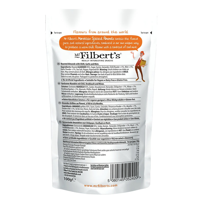 Mr Filberts - Moroccan Spiced Almonds (100g) - LemonSalt