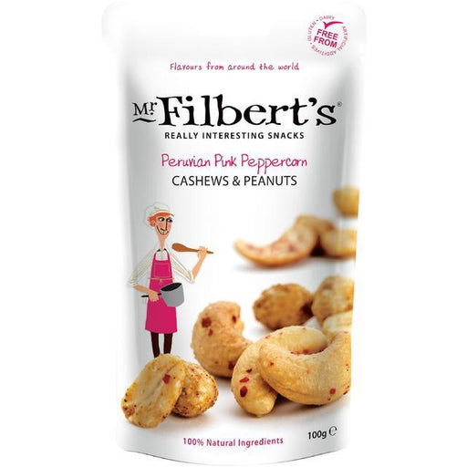 Mr Filberts - Peruvian Pink Peppercorn Cashews & Peanuts (100g) | {{ collection.title }}