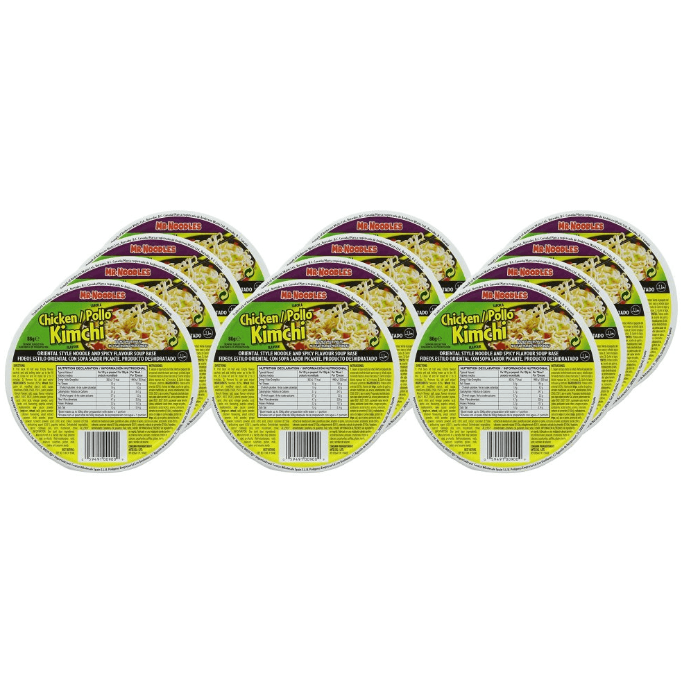 Mr Noodles Kimchi Chicken (12x86g)