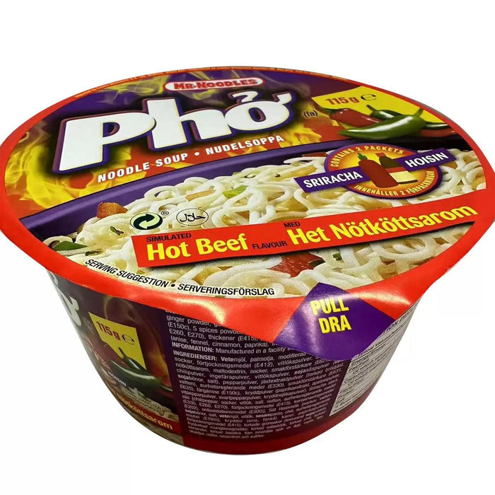 Mr Noodles Pho Hot Beef Noodle Soup (12x115g) - LemonSalt