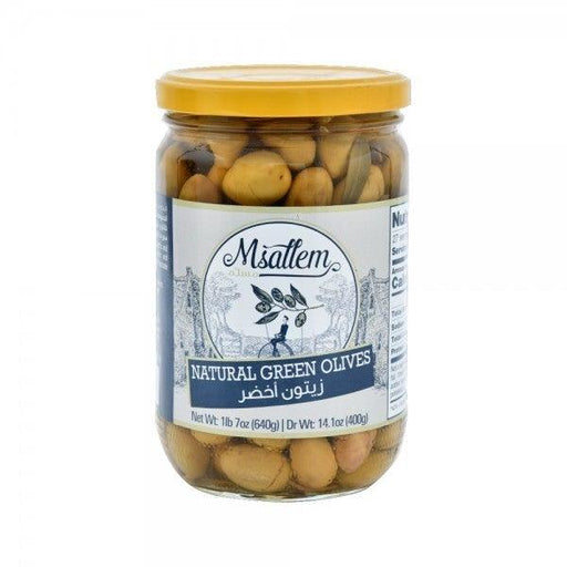 Msallem Natural Green Olives (640g) | {{ collection.title }}