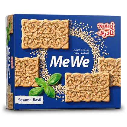 Naderi Sesame Basil Decorated Biscuit - MeWe (600g) - LemonSalt