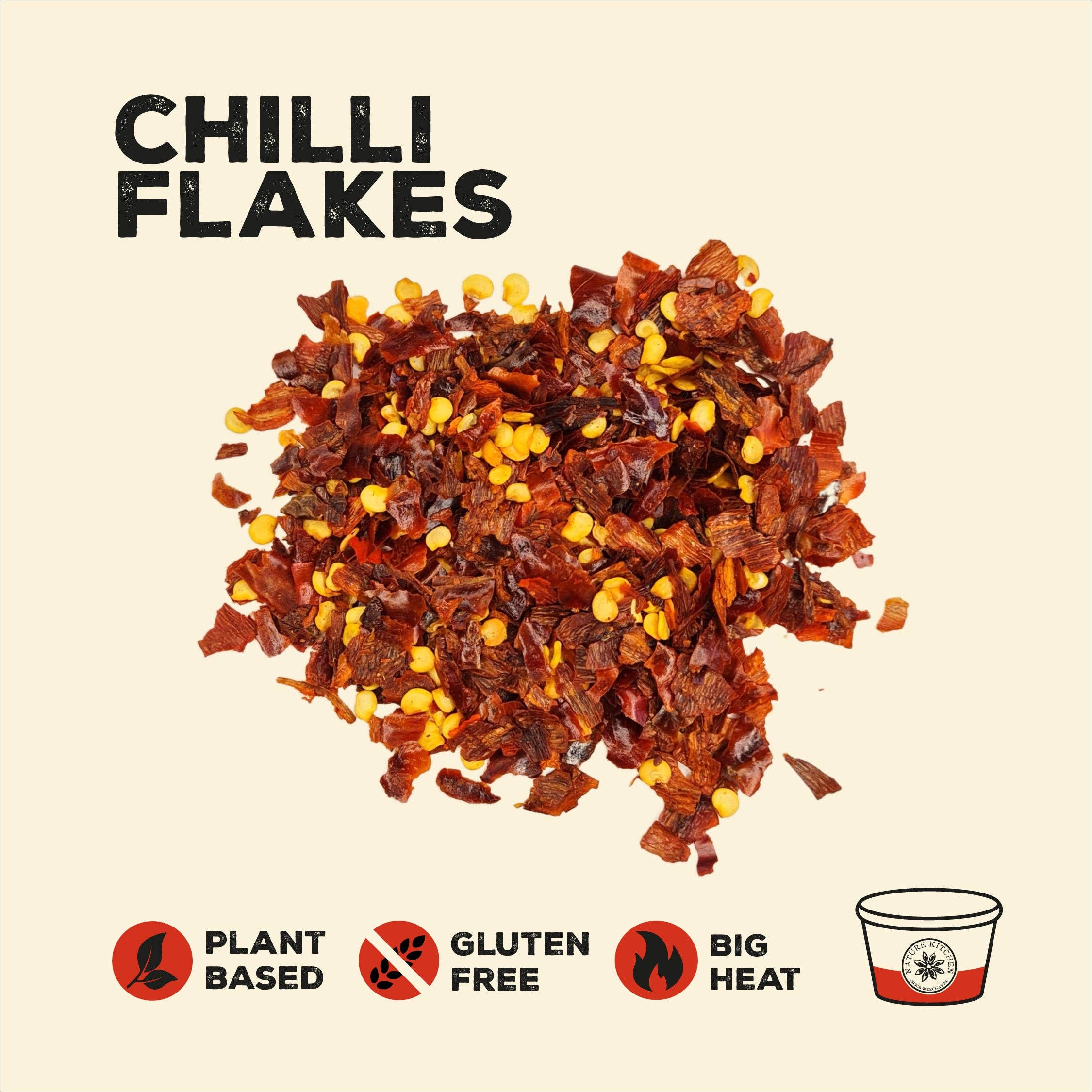 Nature Kitchen Chilli Flakes (40g) - LemonSalt
