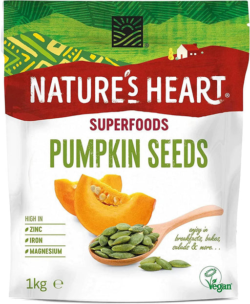 Nature’s Heart Superfoods - Pumpkin Seeds (1kg) | {{ collection.title }}