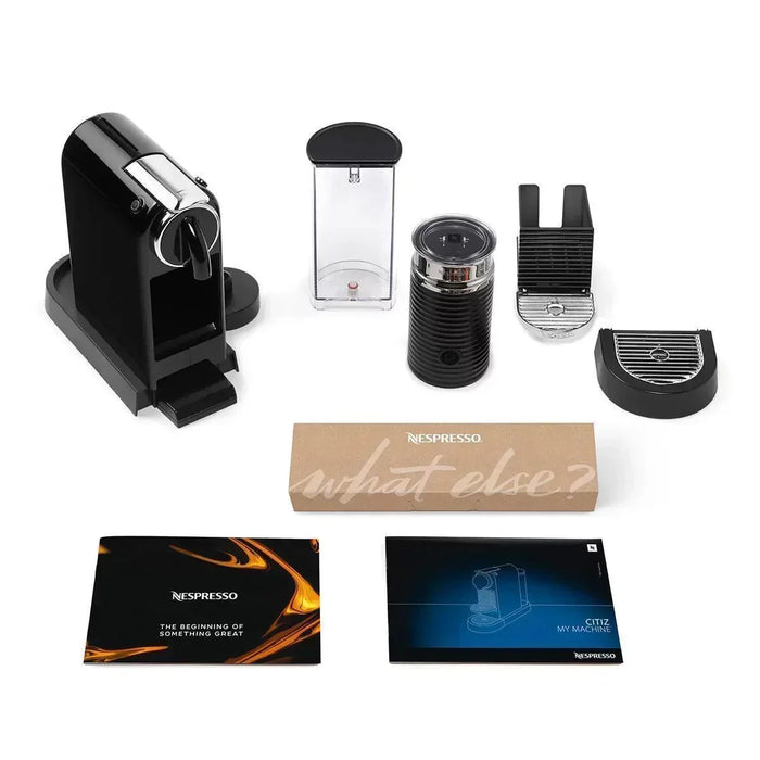 Nespresso by Magimix Citiz Capsule Coffee Machine & Aeroccino Milk Frother in Black - LemonSalt