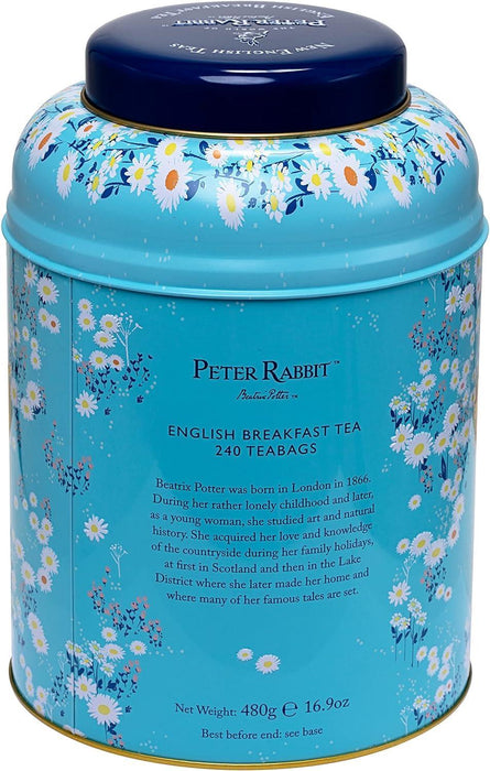 New English Teas Peter Rabbit Tea Caddy - 240 English Breakfast Tea Bags