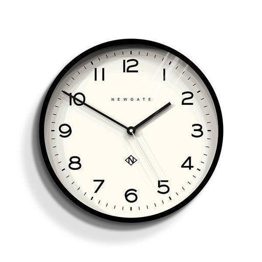 Newgate Echo Number Three Wall Clock - Black - LemonSalt