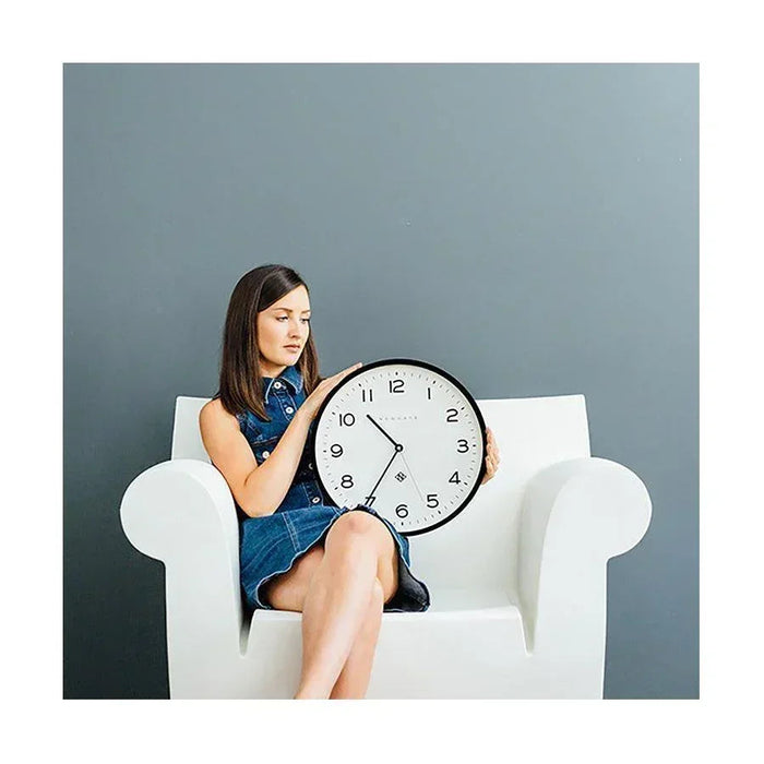 Newgate Echo Number Three Wall Clock - Black