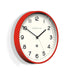 Newgate Echo Number Three Wall Clock - Red | {{ collection.title }}