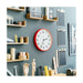 Newgate Echo Number Three Wall Clock - Red | {{ collection.title }}