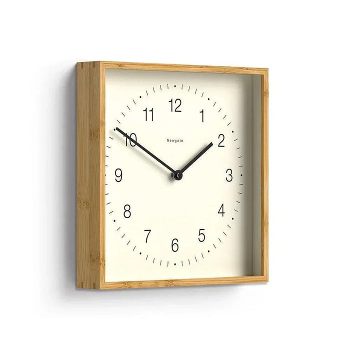 Newgate Fiji Wall Clock - Mongoose Dial - Light Bamboo