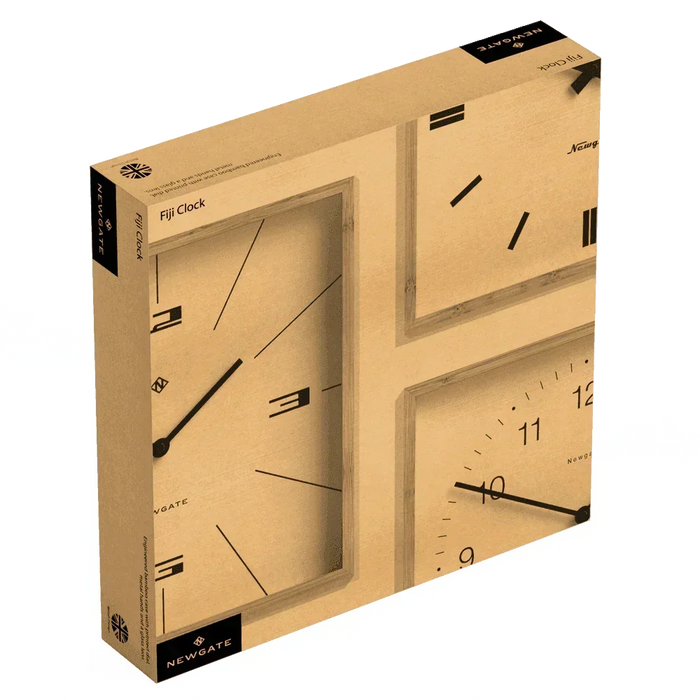 Newgate Fiji Wall Clock - Mongoose Dial - Light Bamboo
