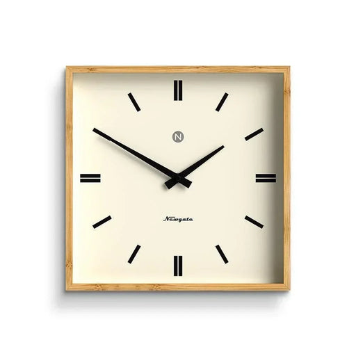 Newgate Fiji Wall Clock - Moped Dial - Bamboo - LemonSalt