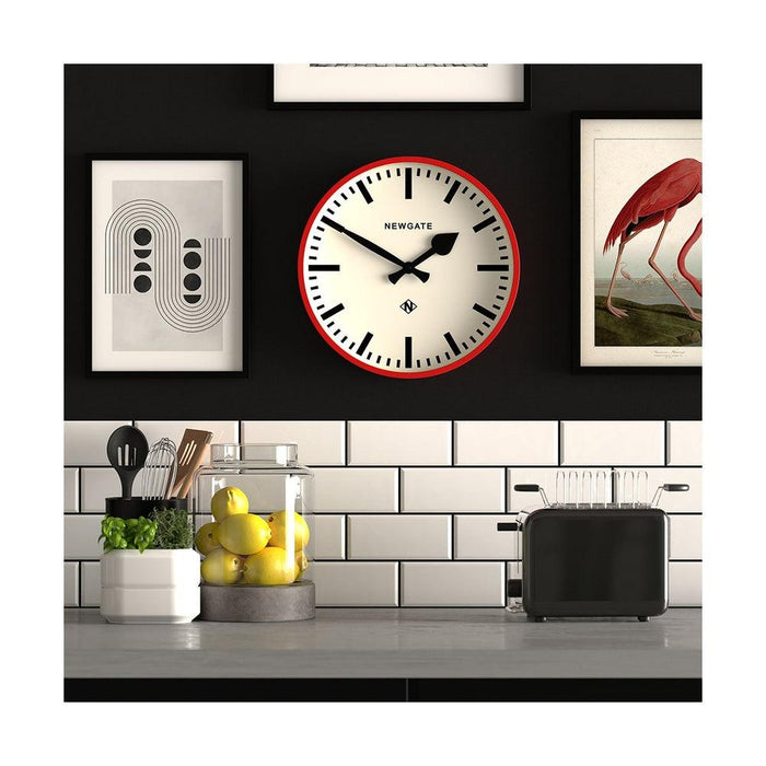 Newgate Railway Wall Clock - Red | {{ collection.title }}