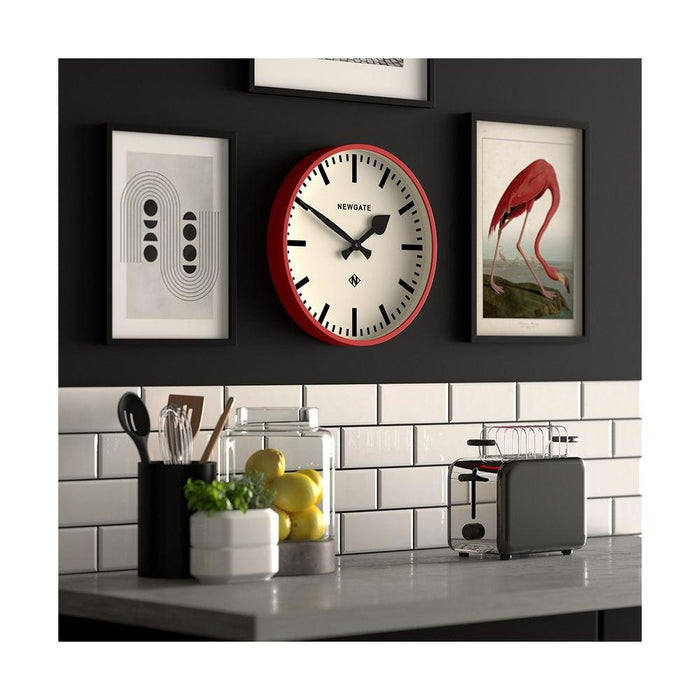 Newgate Railway Wall Clock - Red | {{ collection.title }}