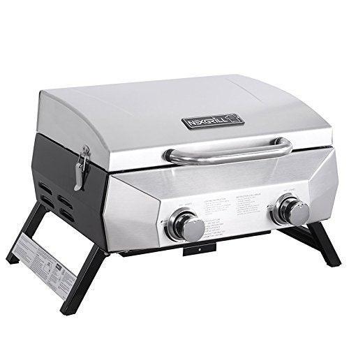 Nexgrill 2 Burner Stainless Steel Table Top Gas Barbecue | {{ collection.title }}