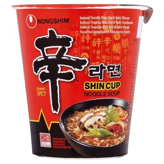 Nongshim Instant Shin Cup Noodle Soup Pack (6x68g)