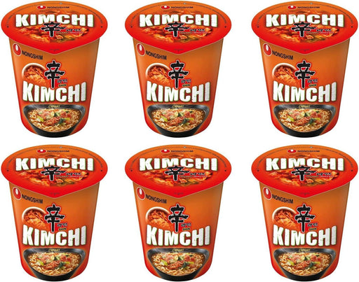 Nongshim Kimchi Instant Shin Noodles Cup (6x75g) - LemonSalt