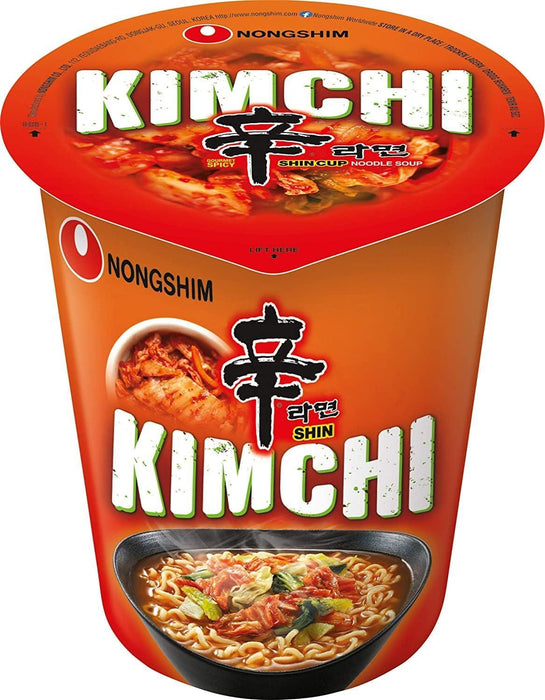 Nongshim Kimchi Instant Shin Noodles Cup (6x75g) - LemonSalt