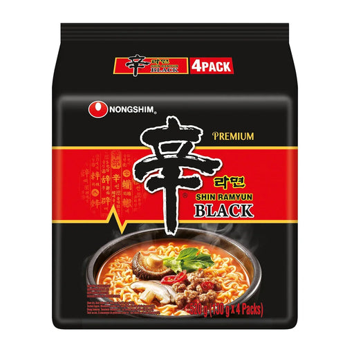 Nongshim Shin Ramyun Black Noodles Multipack (4x130g) - LemonSalt