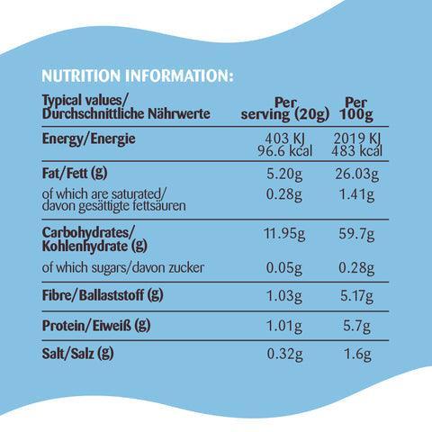 Nudie Snacks Sea Salt Cauliflower Crisps (20g)