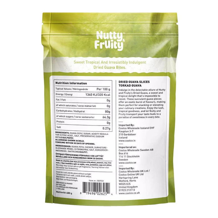 Nutty and Fruity Dried Guava Slices (680) - LemonSalt