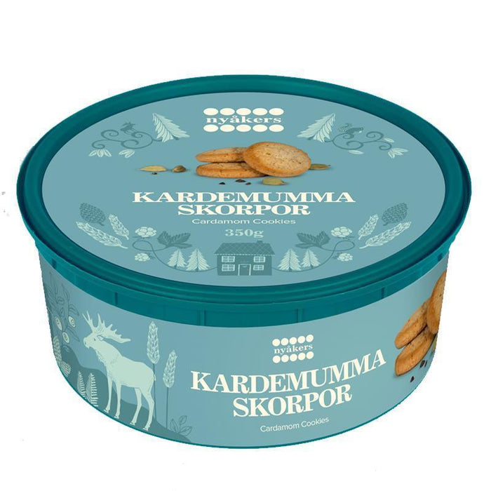 Nyakers Cardamom Cookies in Tub (350g)