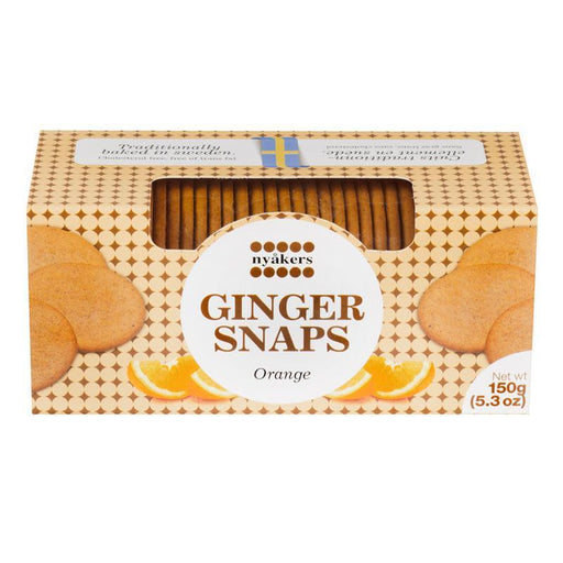 Nyakers Orange Ginger Snaps (150g) - LemonSalt