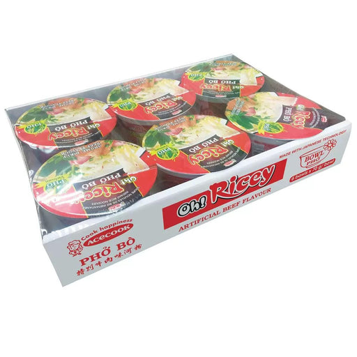 Oh! Ricey Pho Noodles Beef Flavour (6x71g) - LemonSalt