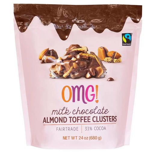 OMG! Milk Chocolate Almond Toffee Clusters (680g) | {{ collection.title }}