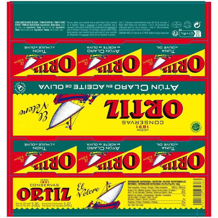 Ortiz Yellowfin Tuna Fillets in Olive Oil (9x92g) - LemonSalt