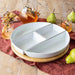 Over & Back Bamboo Lazy Susan with 4 Porcelain Dishes - LemonSalt
