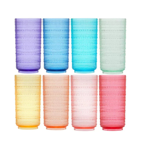 Pandex Acrylic Beaded Stacking Tumblers 650ml (8 Pack) - LemonSalt