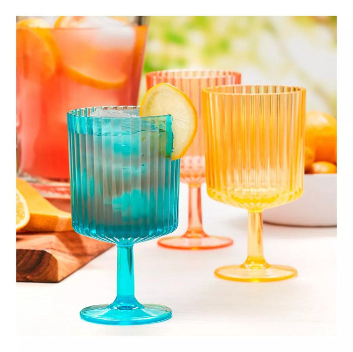 Pandex Acrylic Stacking Tumblers - 8 Pack (335ml) - LemonSalt