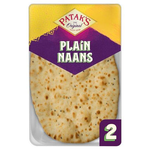 Pataks Plain Naan Bread 2 Pack | {{ collection.title }}