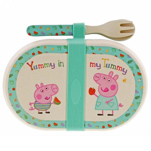 Peppa Pig - Bamboo Snack Box Set (18cm) - LemonSalt