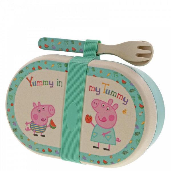 Peppa Pig - Bamboo Snack Box Set (18cm) - LemonSalt