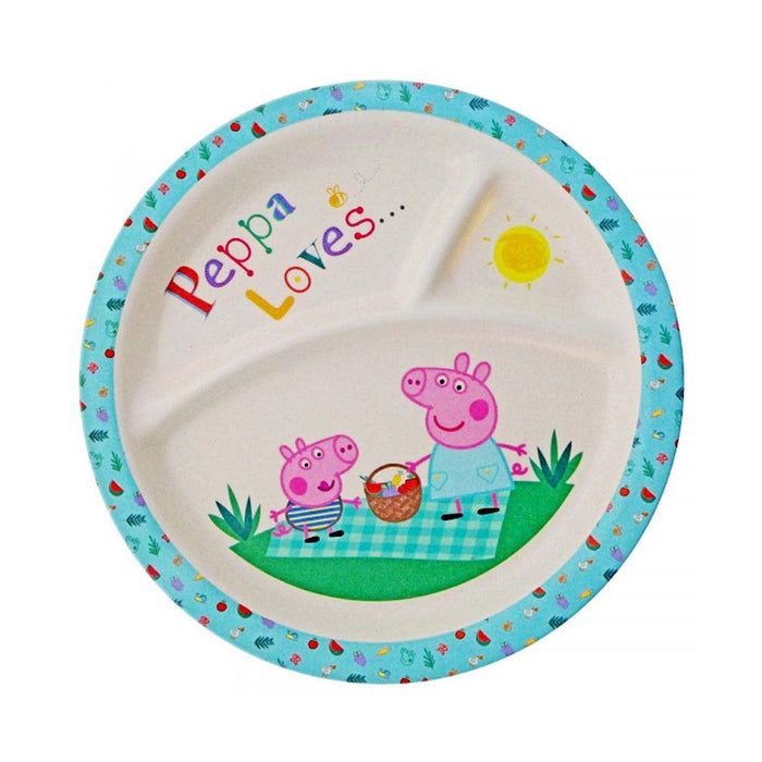 Peppa Pig - Organic Bamboo Plate (29cm) - LemonSalt