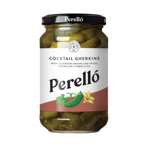 Perello Cocktail Gherkins Jar (354g) - LemonSalt