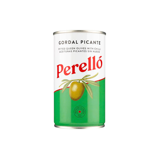 Perello Gordal Picante Pitted Green Olives Small Tin (150g) | {{ collection.title }}