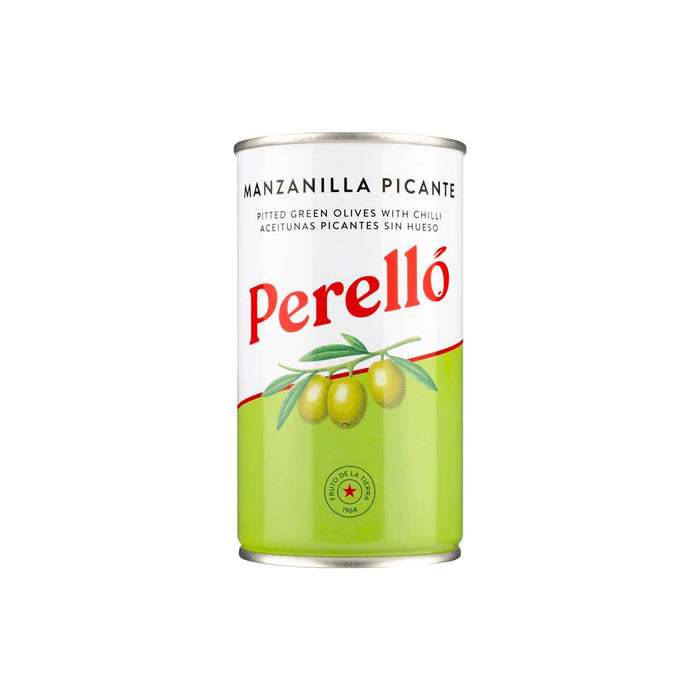 Perello Manzanilla Pitted Olives Small Tin (150g)