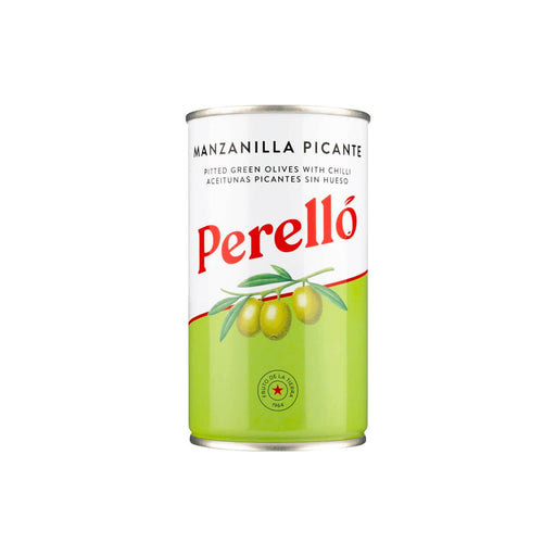 Perello Manzanilla Pitted Olives Small Tin (150g) | {{ collection.title }}