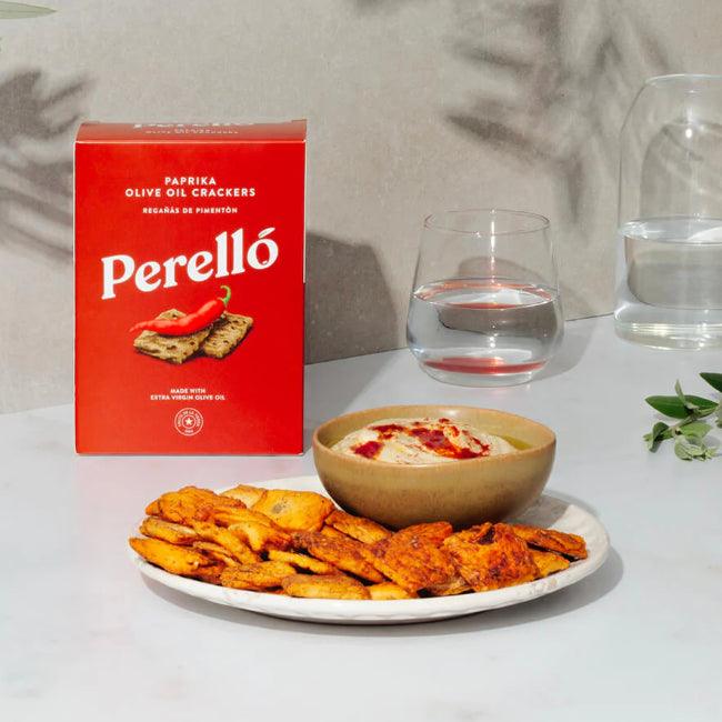 Perello Paprika Olive Oil Crackers (150g) - LemonSalt