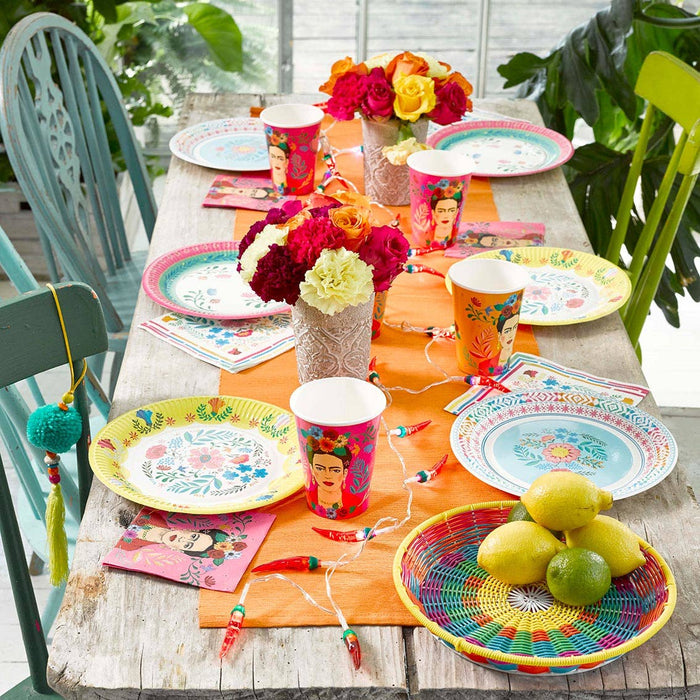 Pink Frida Kahlo Cocktail Paper Napkins - 20 Pack - LemonSalt