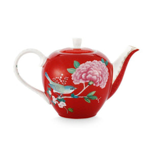 Pip Small Blushing Birds Small Red TeaPot | {{ collection.title }}
