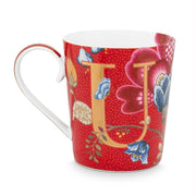 Pip Studio - Alphabet Mug Blushing Birds Red U 350ml