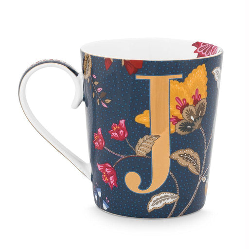 Pip Studio - Alphabet Mug Floral Fantasy Blue J 350ml | {{ collection.title }}