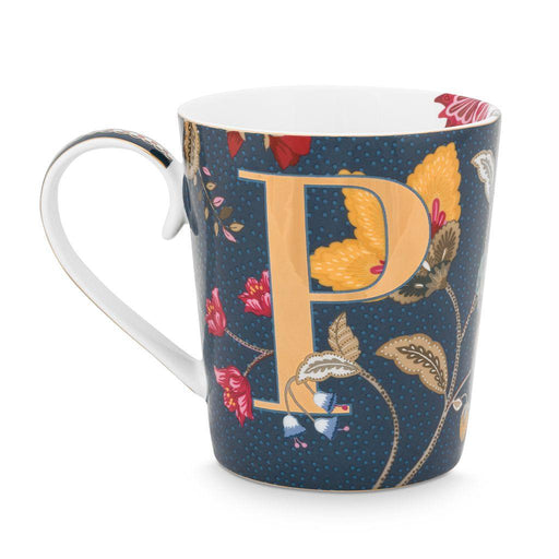 Pip Studio - Alphabet Mug Floral Fantasy Blue P 350ml | {{ collection.title }}