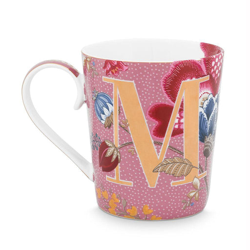 Pip Studio - Alphabet Mug Floral Fantasy Pink M 350ml | {{ collection.title }}